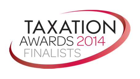 Logo for finalists of Taxation Awards 2014